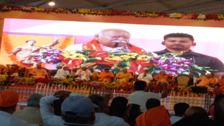 RSS chief Mohan Bhagwat at a function in Bhopal