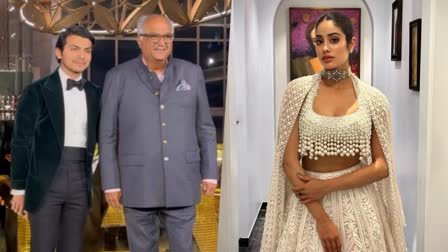 Boney Kapoor photo with Janhvi rumored BF shikhar pahariya