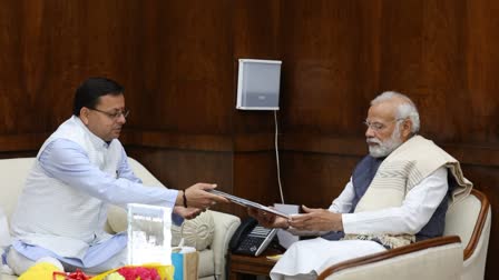 Pushkar Dhami Met PM Narendra Modi