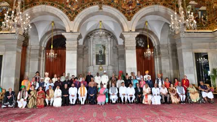 Padma awards conferred on Mulayam Singh Yadav Mahalanabis Sudha Murty Keeravaani