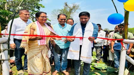 lurinjyoti gogoi inaugurates pipe bridge