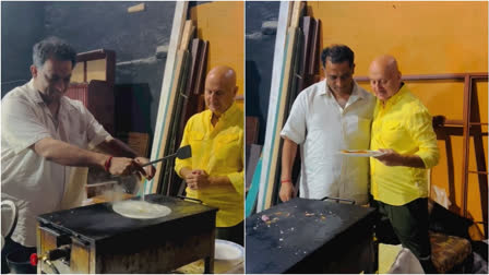 Anurag Basu makes 'anda dosa' for Anupam Kher on Metro In Dino sets