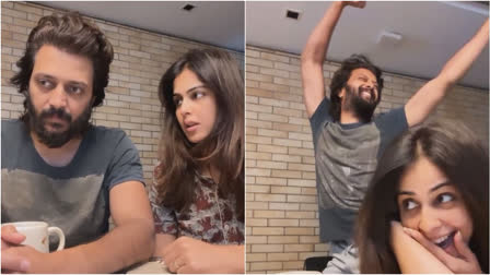 Riteish Deshmukh shares hilarious reel with wife Genelia