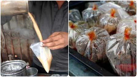 Action against restaurants selling hot food in plastic bags