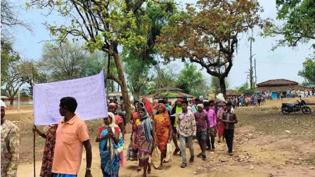 tribal villagers rally in Abhujhmad