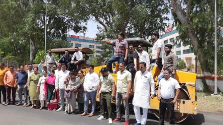 Congress Protest in Rishikesh