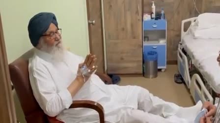 Prakash Singh Badal in Hospital