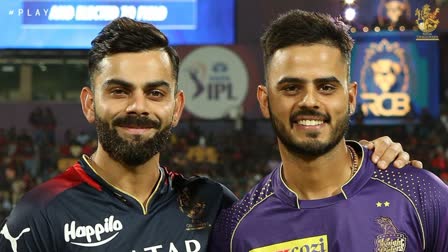 IPL 2023  Royal Challengers Bangalore  Kolkata Knight Riders  RCB vs KKR toss report  Nitish Rana  Virat Kohli  ഐപിഎല്‍  ഐപിഎല്‍ 2023  റോയല്‍ ചലഞ്ചേഴ്‌സ് ബാംഗ്ലൂര്‍  വിരാട് കോലി  നിതീഷ് റാണ  കൊല്‍ക്കത്ത നൈറ്റ്‌ റൈഡേഴ്‌സ്