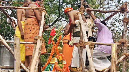 Etv Bharat கிரிவலப் பாதை ஸ்ரீராஜராஜேஸ்வரி கோயில் மகா கும்பாபிஷேகம்