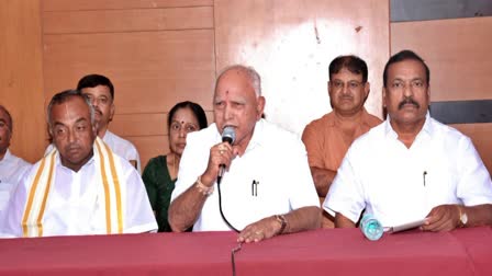 Former CM BS Yeddyurappa spoke.