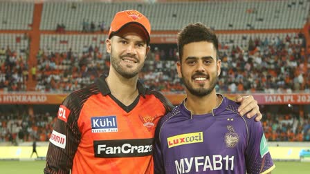 IPL  Indian Premier League  ഇന്ത്യൻ പ്രീമിയർ ലീഗ്  ഐപിഎൽ  സണ്‍റൈസേഴ്‌സ് ഹൈദരാബാദ്  കൊൽക്കത്ത നൈറ്റ് റൈഡേഴ്‌സ്  കൊൽക്കത്ത  സണ്‍റൈസേഴ്‌സ്  IPL SRH VS KKR  Kolkata Knight Riders  Sunrisers Hyderabad  സണ്‍റൈസേഴ്‌സ് ഹൈദരാബാദ്  SRH VS KKR TOSS REPORT