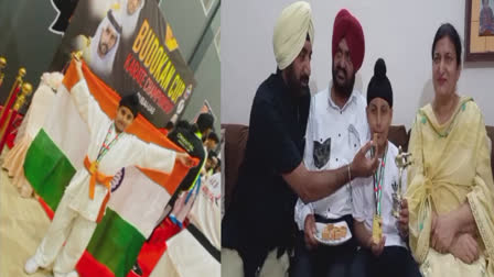 Gurdaspur's Sanamdeep Singh brought laurels to Punjabis, won gold medal in karate competition