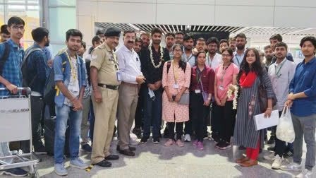 Students stranded in Manipur reached Jaipur via plane