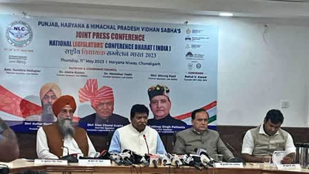 Joint press conference of Assembly Speaker of Haryana Punjab and Himachal