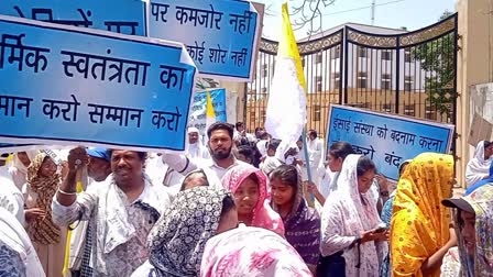 sagar christian community foot march