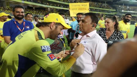 Watch: Fanboy Gavaskar's 'emotional moment' when MS Dhoni signs autograph on his shirt