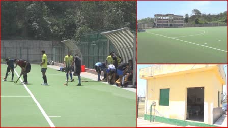 No washroom and changing room in Astroturf ground in Una.