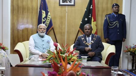 PM Modi holds talks with Papua New Guinea Governor General Bob Dadae