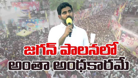 Nara Lokesh Yuvagalam Padayatra at Allagadda