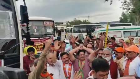 Devotees left for Kheer Bhavani fair