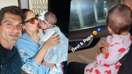 Bipasha Basu drops adorable video of 'Devi and Papa' Karan Singh Grover enjoying car ride