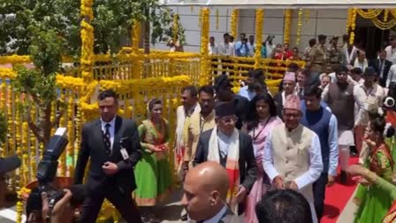 Nepal PM Arrives Indore