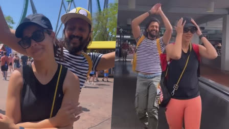 Watch: Riteish Deshmukh teases Genelia D'Souza with impromptu dance on Vicky Kaushal's song