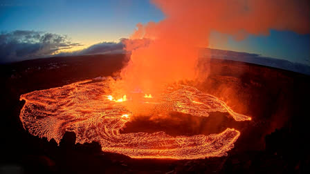 Kilauea, one of the world's most active volcanoes, begins erupting after 3-month pause