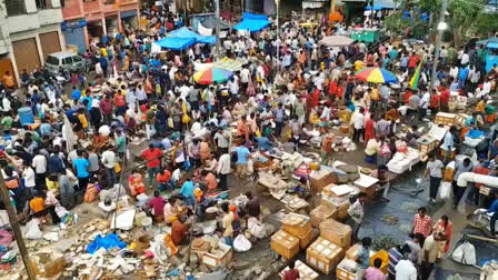 Crowded With People In Fish Markets