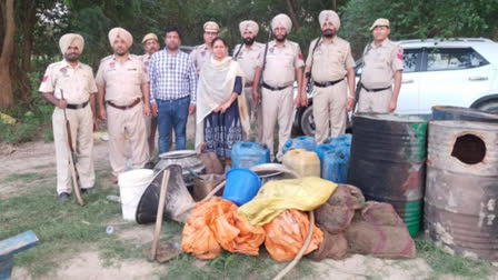 In Hoshiarpur, the Excise Department recovered 17000 kg of lahan, 320 liters of illegal liquor.