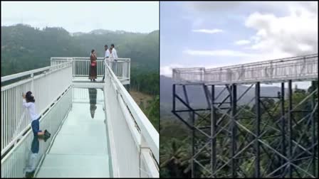 Glass sky walk bridge in Kodagu