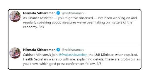 Nirmala Sithraman's Tweet