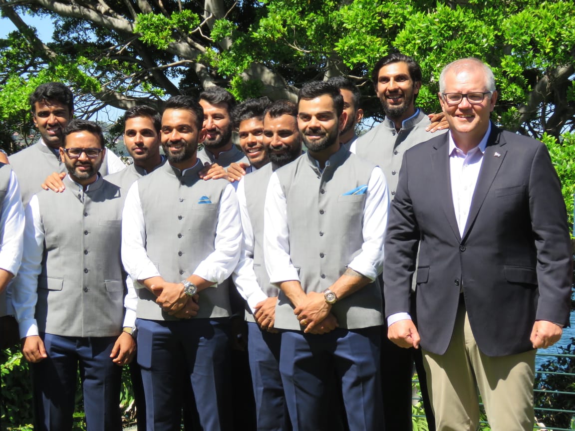 Australia Prime Minister hosted touring Indian team during 2018-19 series Down Under.