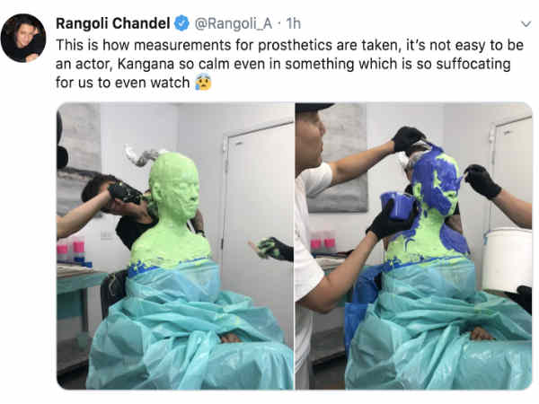 kangana ranaut prosthetic makeup pictures for jayalalitha biopic