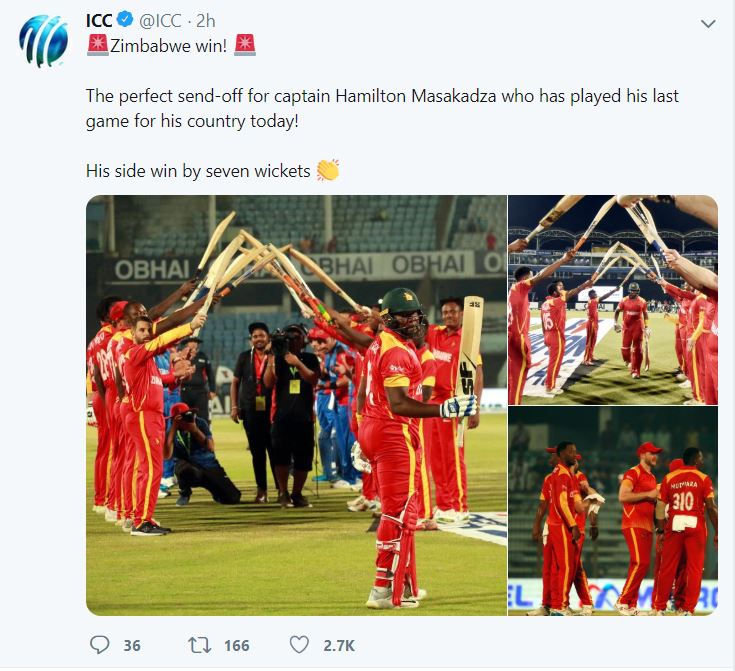 ICC, ICC tweets