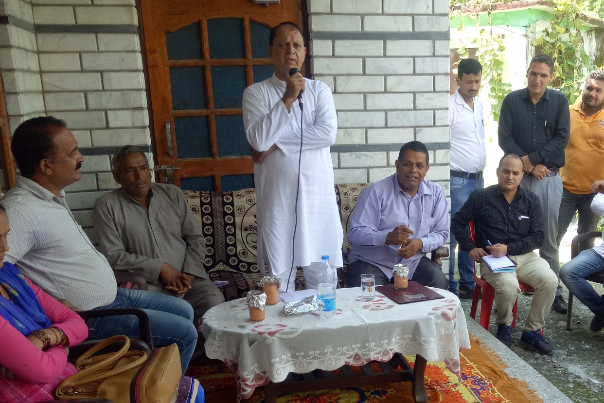 IPH Minister Addressed public meeting in Mandi