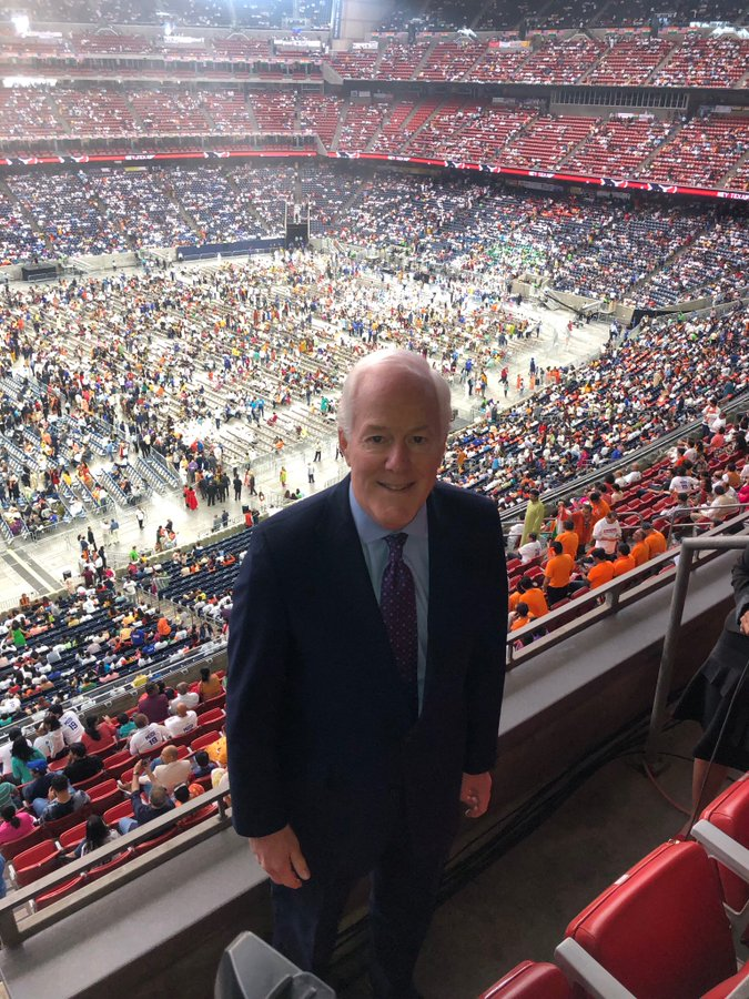 Texas senator at NRG stadium