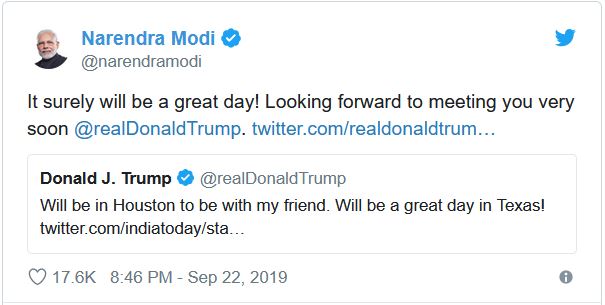 modi replies trump on howdy