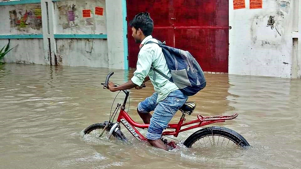 heavy rain causes waterlogging