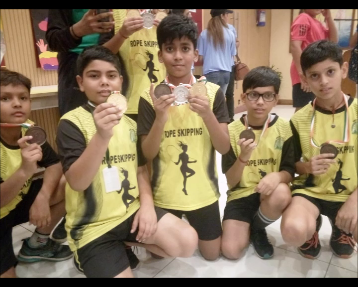 Student Wins Gold Medal at Delhi State Rope Skipping Championships