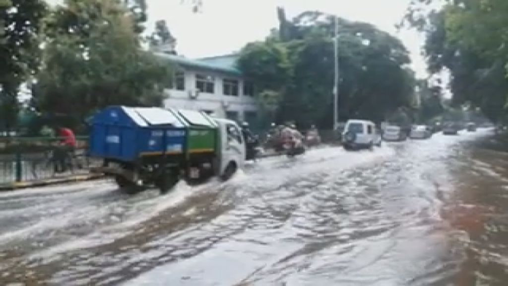 water logging on airport road