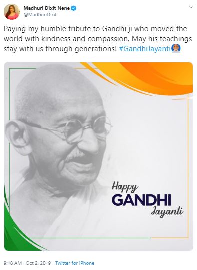 bollywood celebrate gandhi jayanti