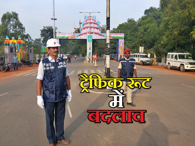 changes in traffic system regarding durga puja in ranchi