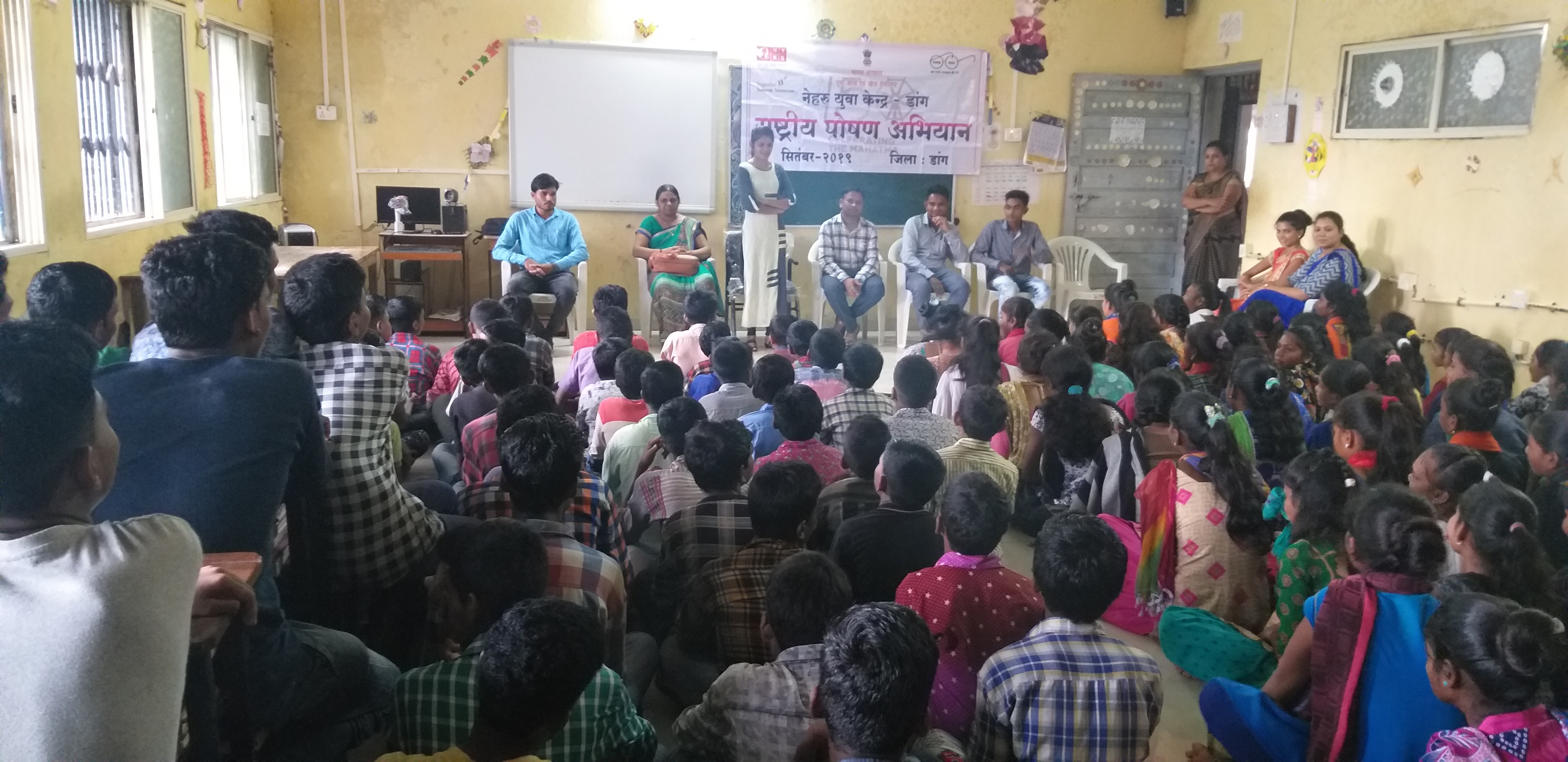 celebration of nutrition month by naheru yuva kendra