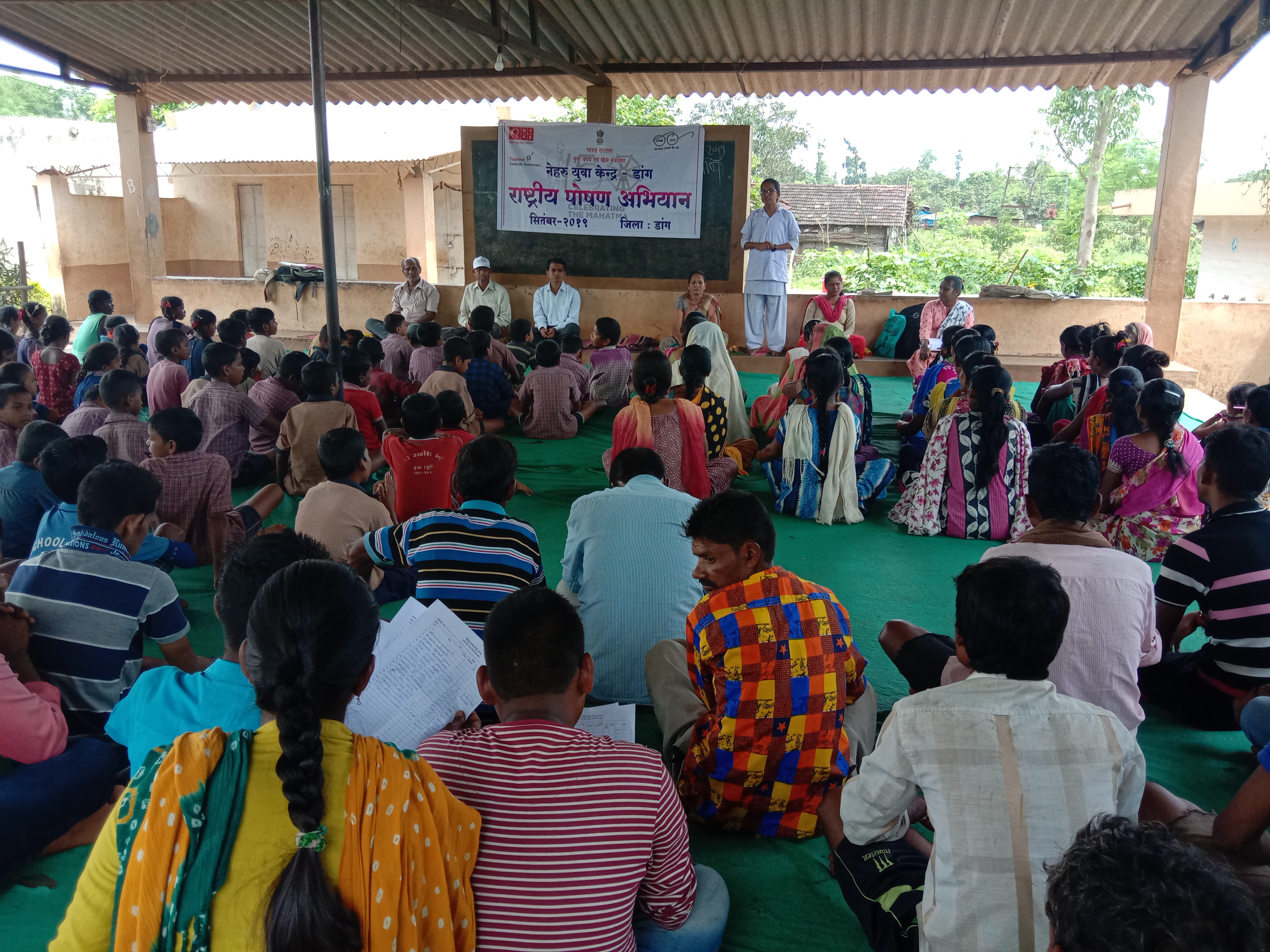 celebration of nutrition month by naheru yuva kendra