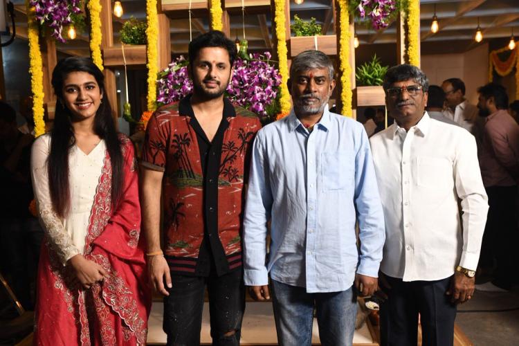 nithiin with priya prakash warrior