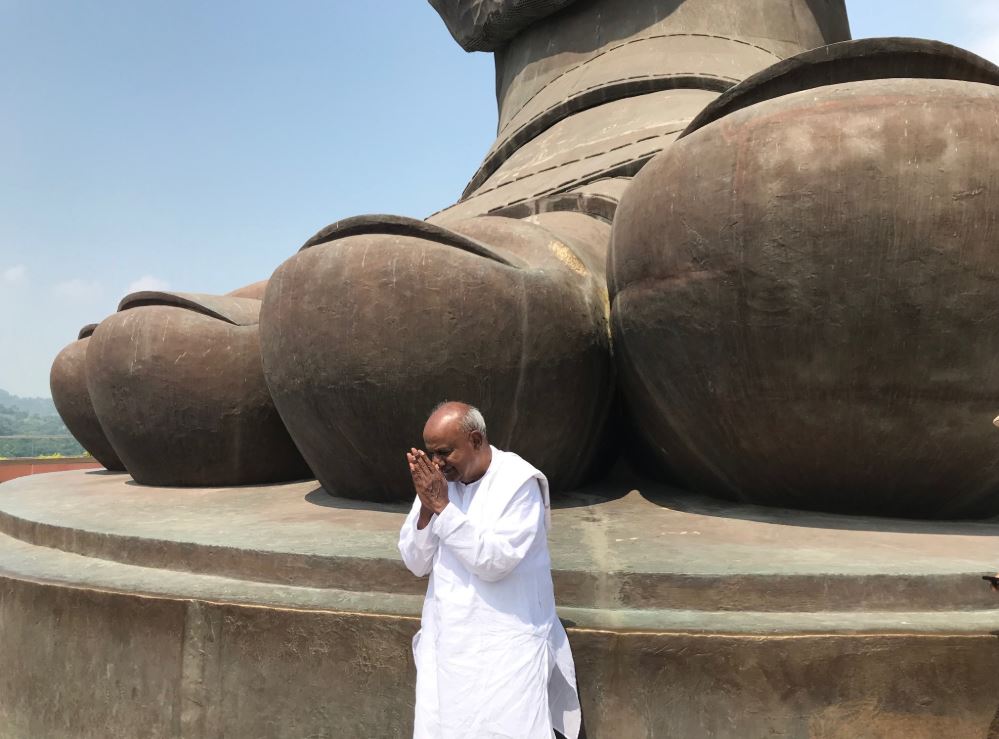 post-devegowdas-visit-to-statue-of-unity