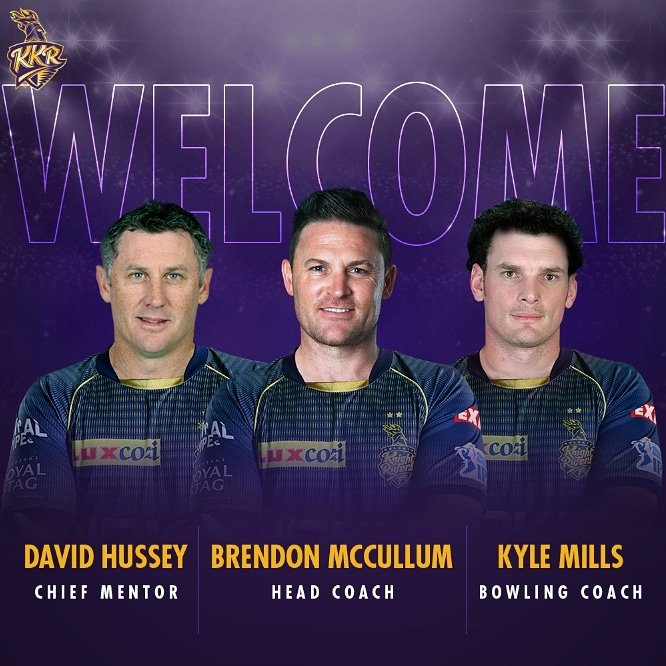 ipl 2020 kkr appoints david hussey as chief mentor kyle mills as bowling coach