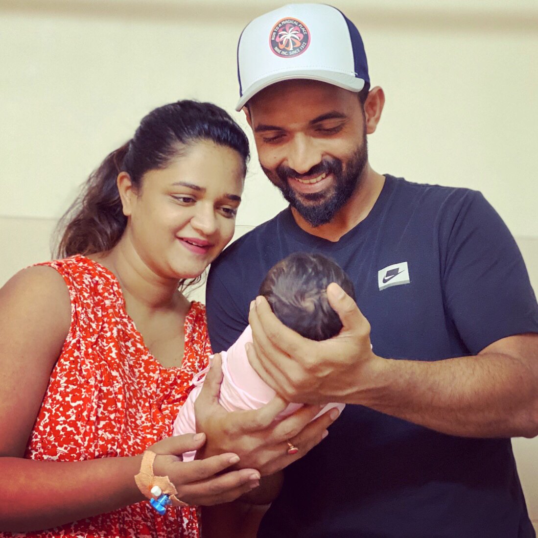 Ajinkya Rahane introduces new-born daughter, shares adorable picture on social media