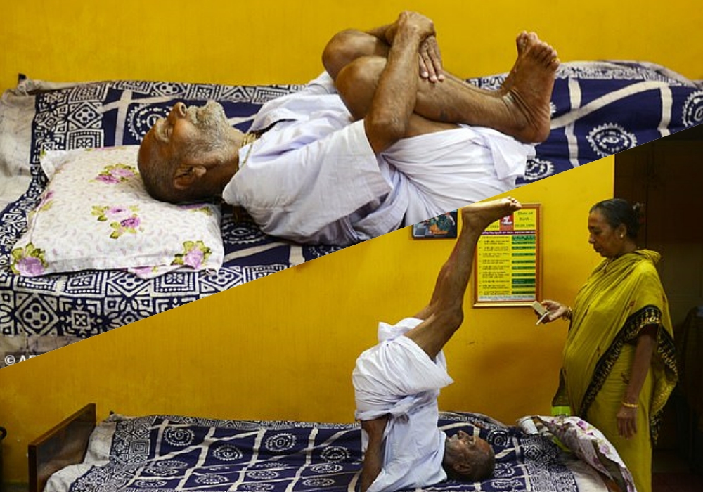 yoga did by 123 year oldman